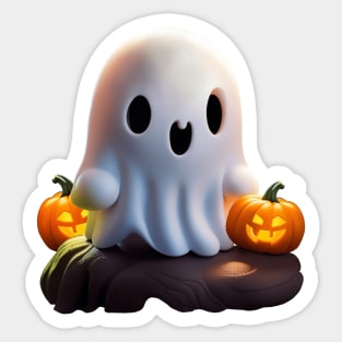 Baby Ghost Creepy Cute Halloween Character Sticker